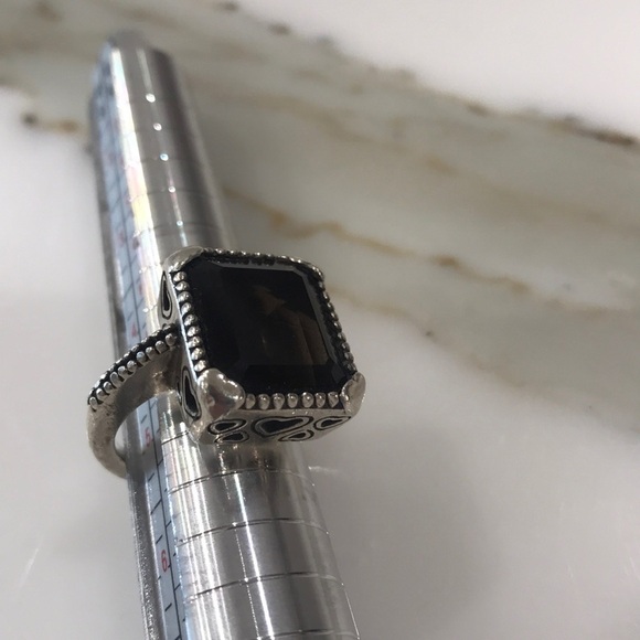 BEAUTIFUL Faceted Smoky Quartz Sterling Ring—Excl. - Picture 6 of 15